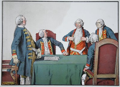 King Frederick William I and Major General of Buddenbrock by Carl Röchling